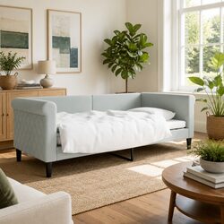Transform Your Space with the Grey Velvet Day Bed 90x190 cm
