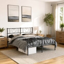 Transform Your Bedroom with This Elegant Metal Bed Frame