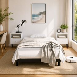 Elevate Your Bedroom with This Black Velvet Bed Frame
