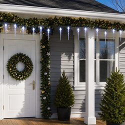 Enhance Your Home with 200 LEDs Cold White Icicle Lights