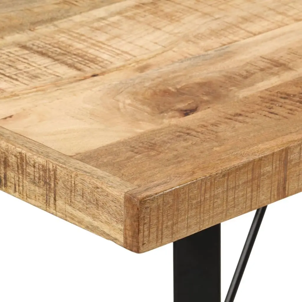Bar Table 110x55x107 cm Solid Mango Wood Top Iron Frame Kitchen Dining