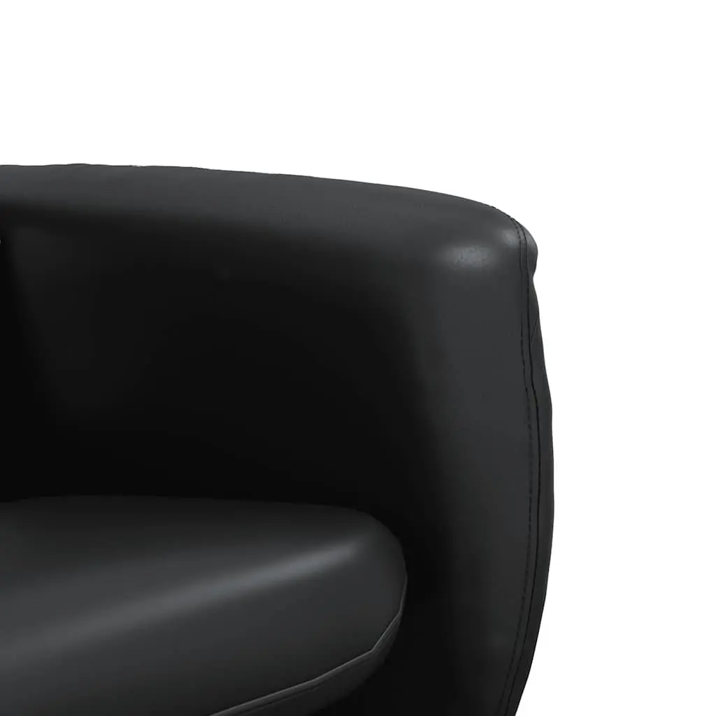 Massage Recliner Chair with Footstool 360 Degree Swivel 6 Point Vibration Massage Black