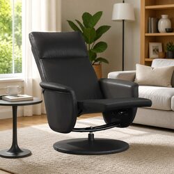 Enhance Your Living Space with a Black Faux Leather Recliner