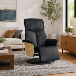 Black Faux Recliner Chair: Style Meets Comfort