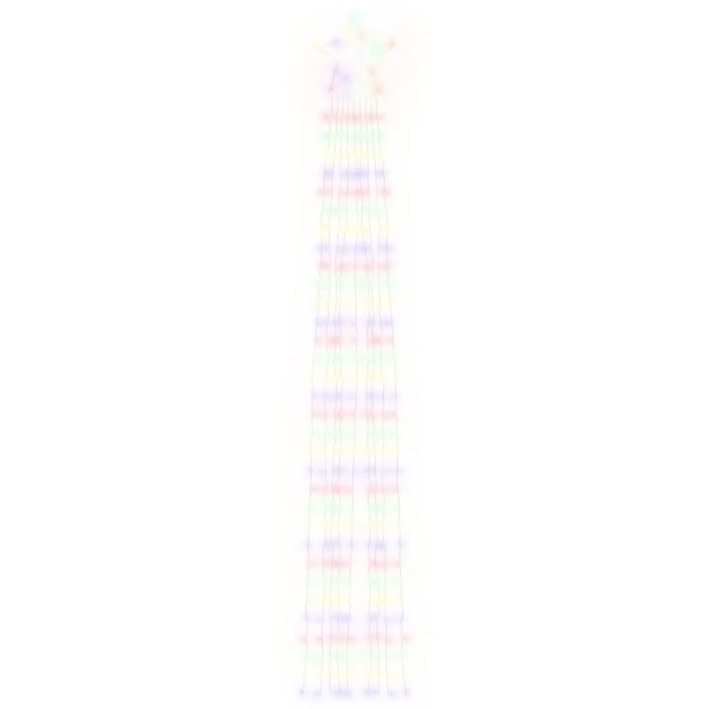 Christmas Tree Light 375cm 320 LEDs Multicolour 8 Modes IP44 Waterproof String