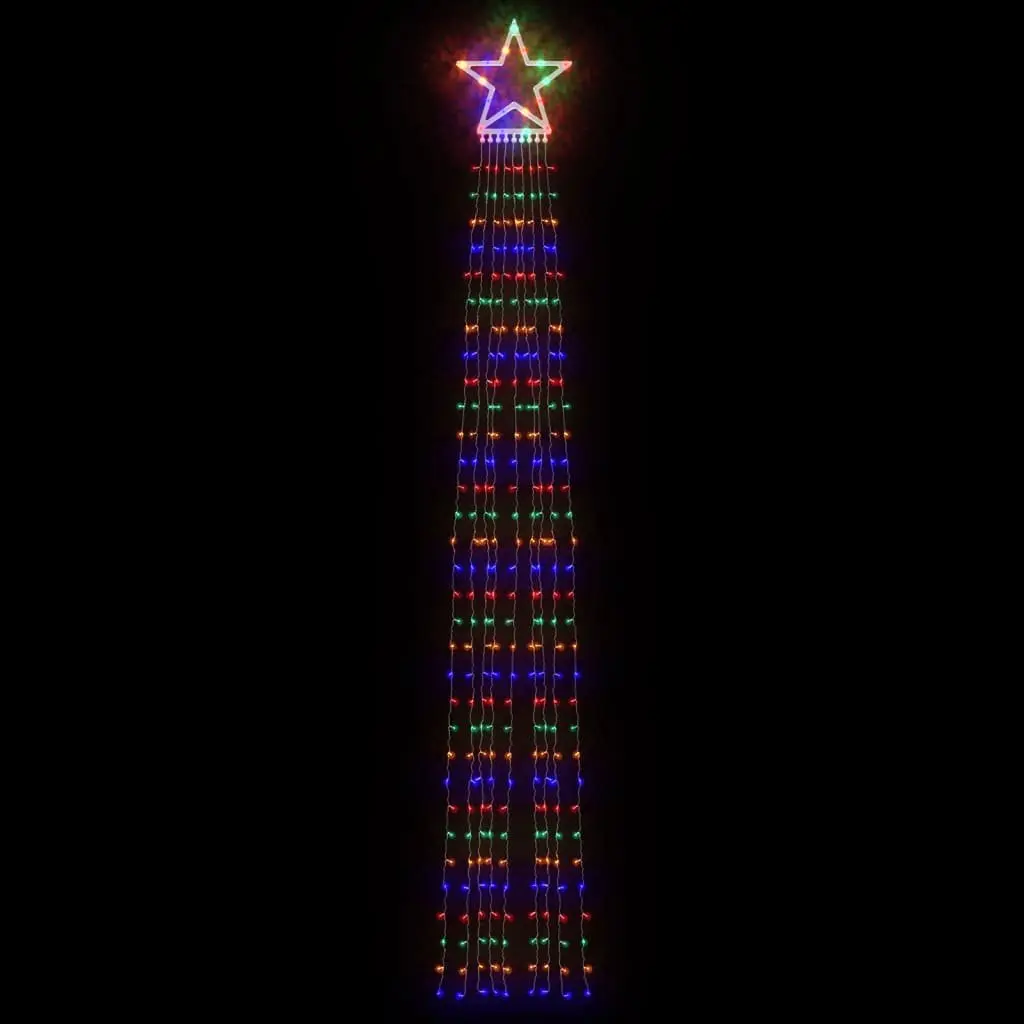 Christmas Tree Light 375cm 320 LEDs Multicolour 8 Modes IP44 Waterproof String
