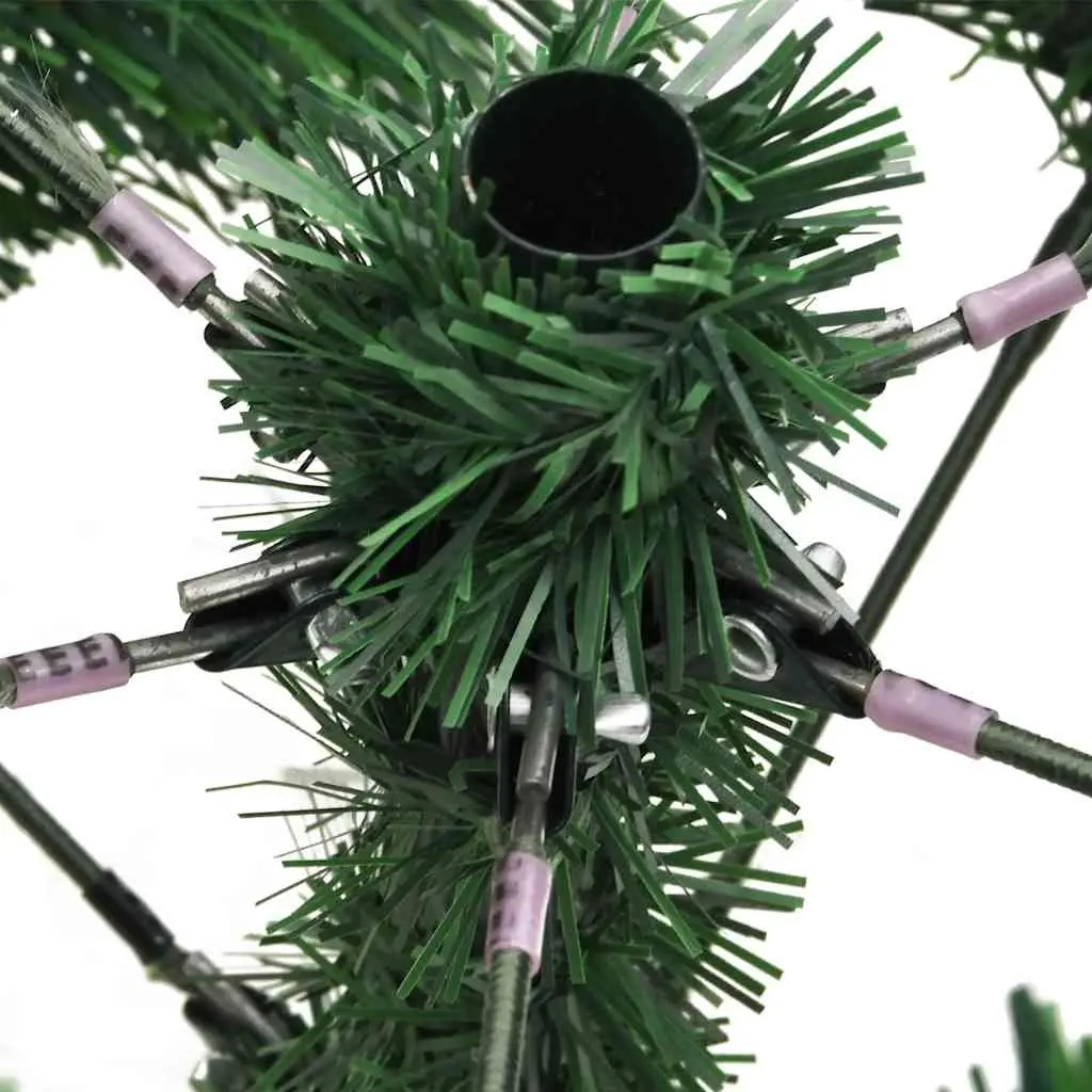 Artificial Christmas Tree 120cm White Hinged with Cones and Berries