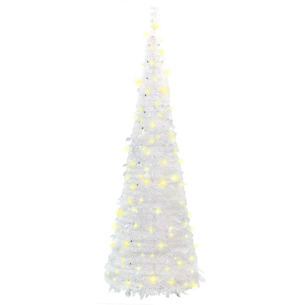 Artificial Christmas Tree 210cm 200 LEDs White 8 Lighting Modes