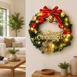 Elevate Your Holiday Decor with a 30cm LED Christmas Wreath