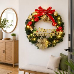 Illuminate Your Space with a 60cm Green Christmas Wreath