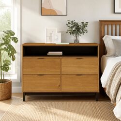 Elegant Storage Solution: Drawer Cabinet 110x40x80 cm
