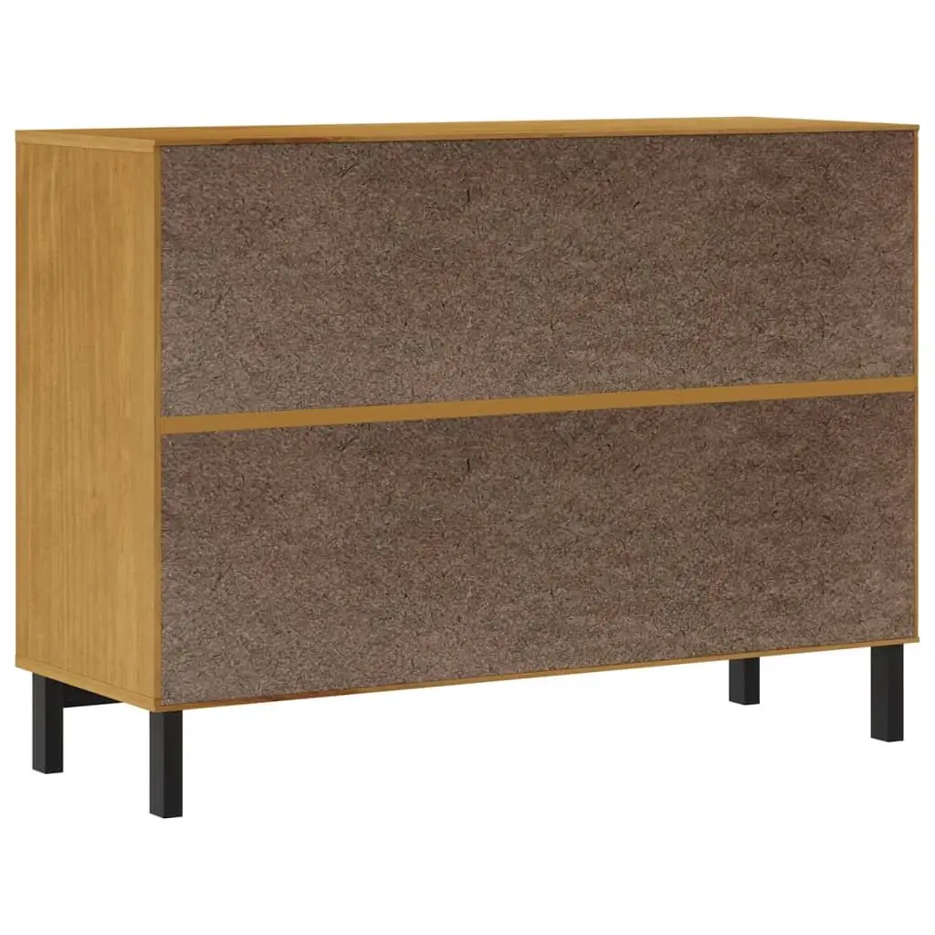 Drawer Cabinet 4 Drawer Storage Organizer Brown Wooden Solid Pine