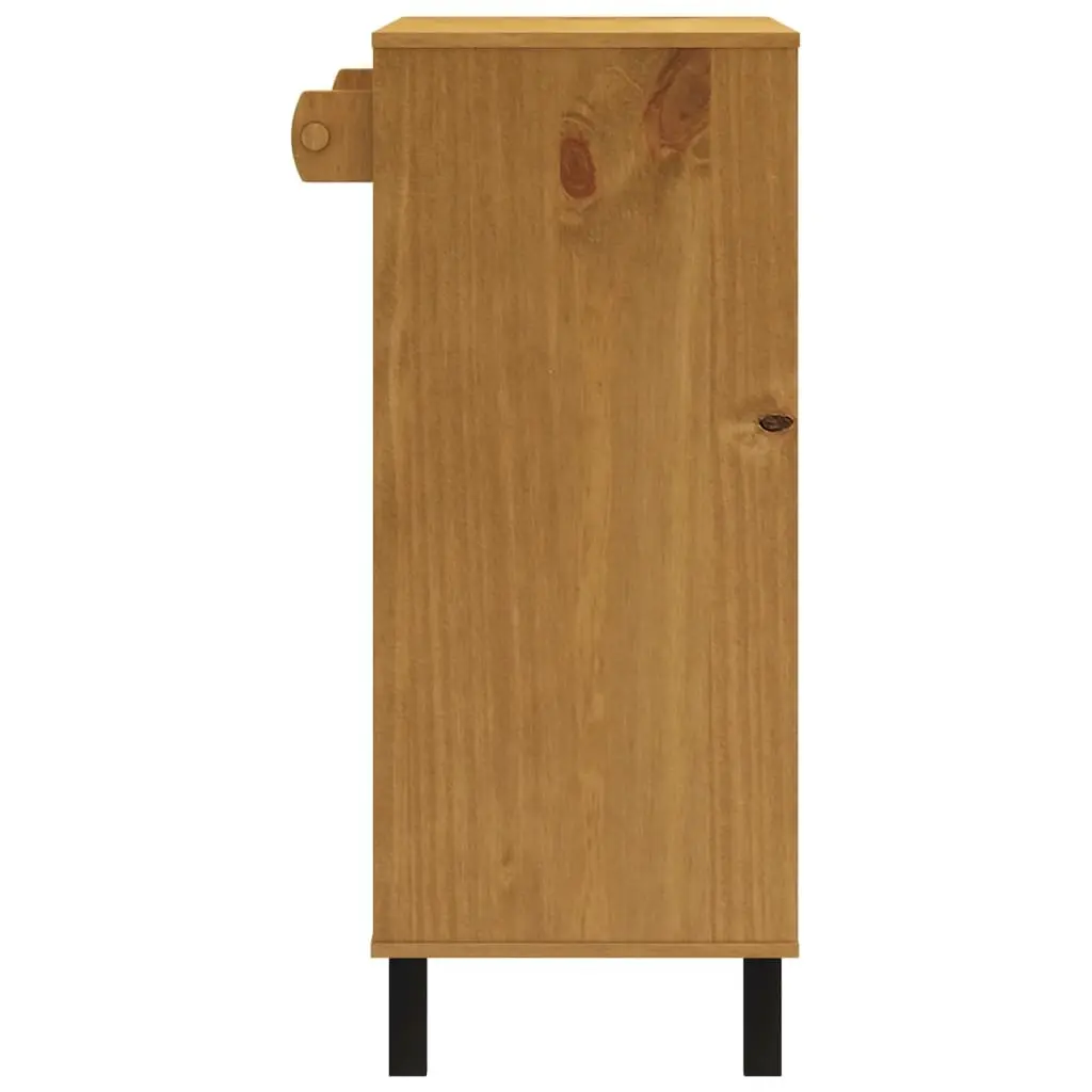 Bar Table 92x45x110cm Solid Pine Wood Sturdy Top with Ample Storage for Kitchen Dining Room Furniture Brown