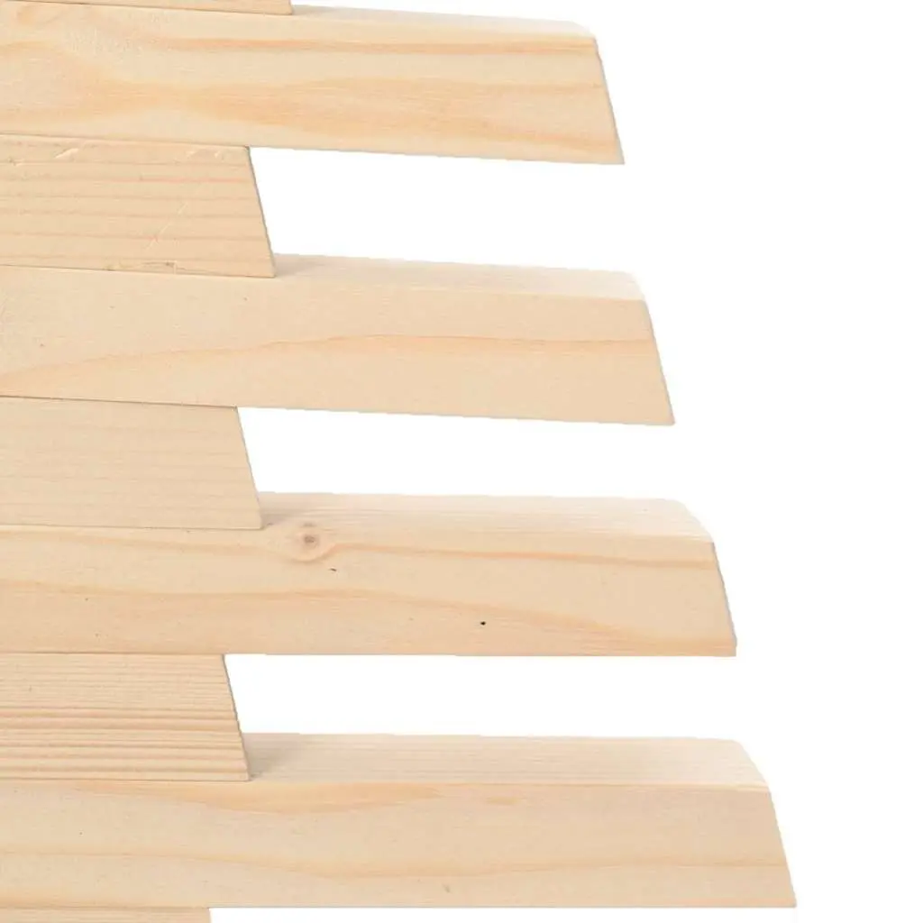 Wooden Christmas Tree Decoration 90cm Solid Pine Wood Rustic Holiday Home Decor