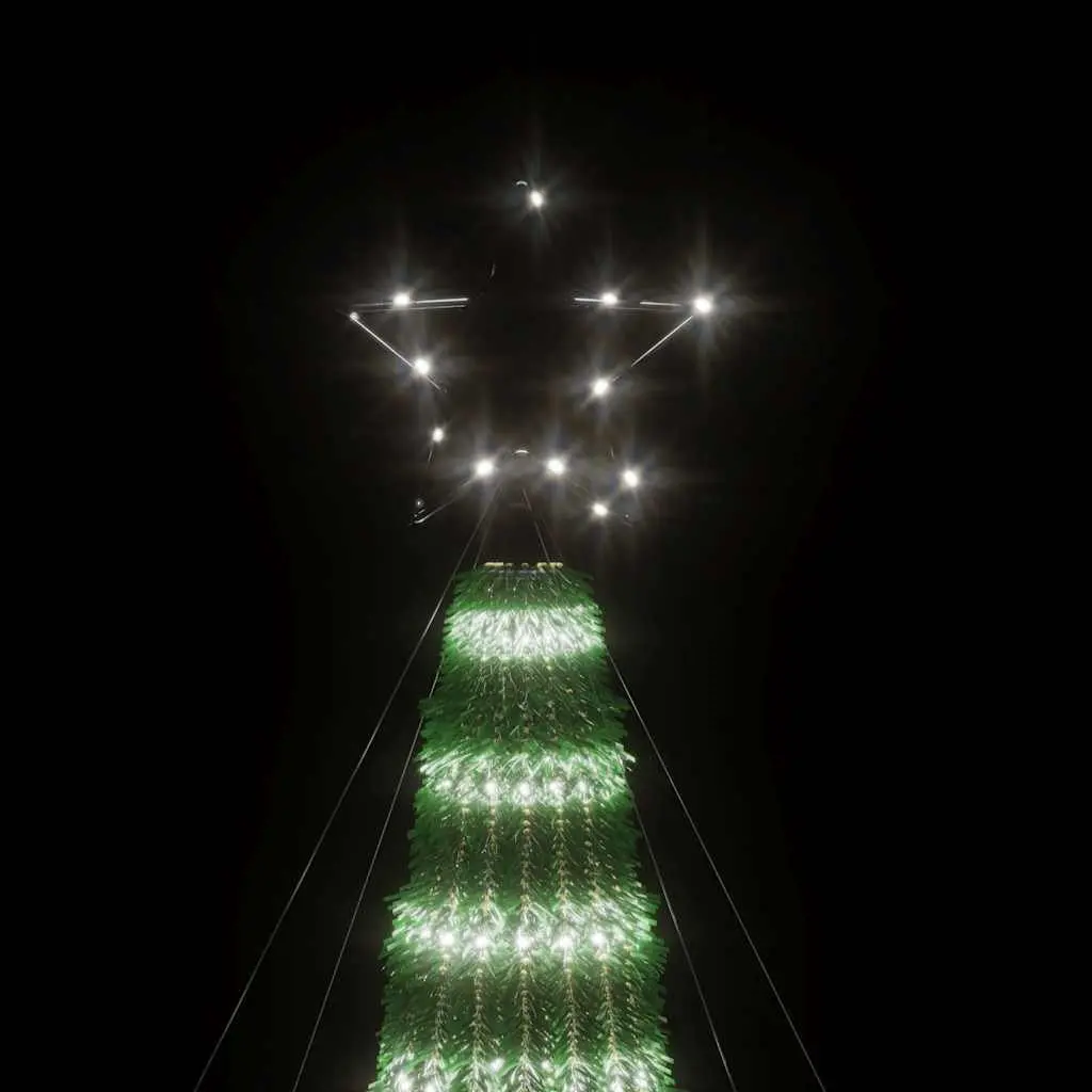 LED Christmas Tree 180cm Pre-Lit Cool White 275 LEDs Indoor Outdoor
