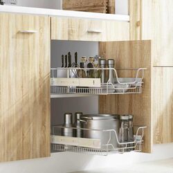 Space-Saving Pull-Out Wire Kitchen Baskets for Your Home