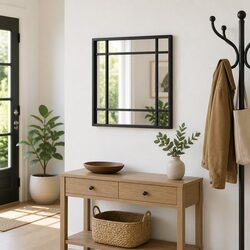 Enhance Your Space with a 30x30 cm Black Square Mirror