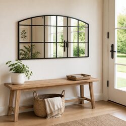 Enhance Your Space with This Black Arch Wall Mirror