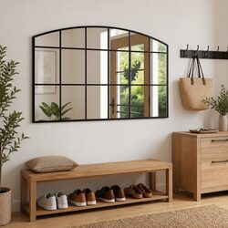 Enhance Your Space with a Stylish Black Arch Wall Mirror 100x60 cm