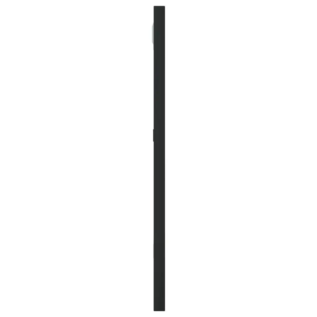 Wall Mirror Rectangle 30x40 cm Black Powder-coated Frame Minimalist Home Decor