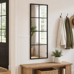Elevate Your Home with This Black Rectangle Wall Mirror