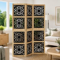 Room Divider 3 Panels Folding Privacy Screen Indoor Partition Decorative Home