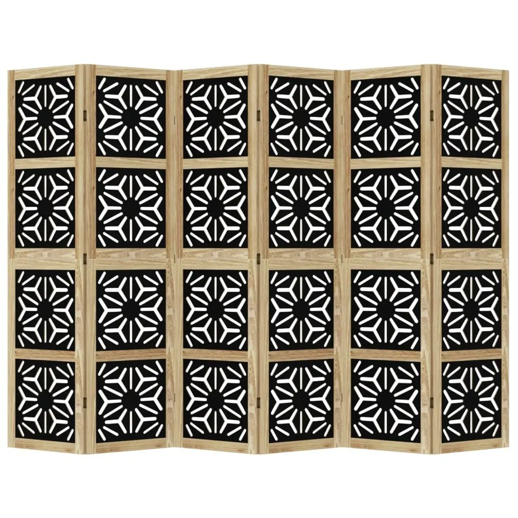Room Divider 6 Panels Folding Privacy Screen Partition Indoor Decorative