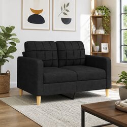Enhance Your Living Space with a Black 2-Seater Sofa