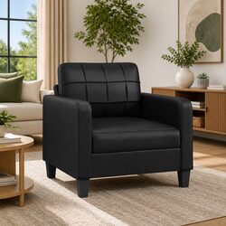 Elevate Your Living Space with a Black Sofa Chair 60cm