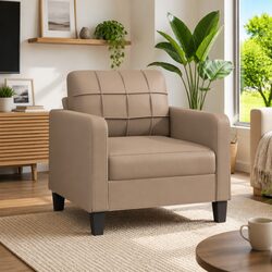 Enhance Your Living Space with a Brown Faux Leather Chair