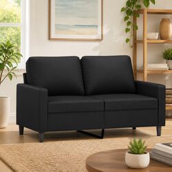 Black Velvet 2-Seater Sofa for Your Modern Living Room