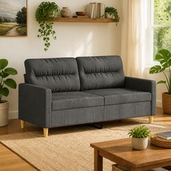 Enhance Your Living Space with a 2-Seater Sofa in Grey