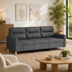 Enhance Your Living Space with a 3-Seater Grey Sofa