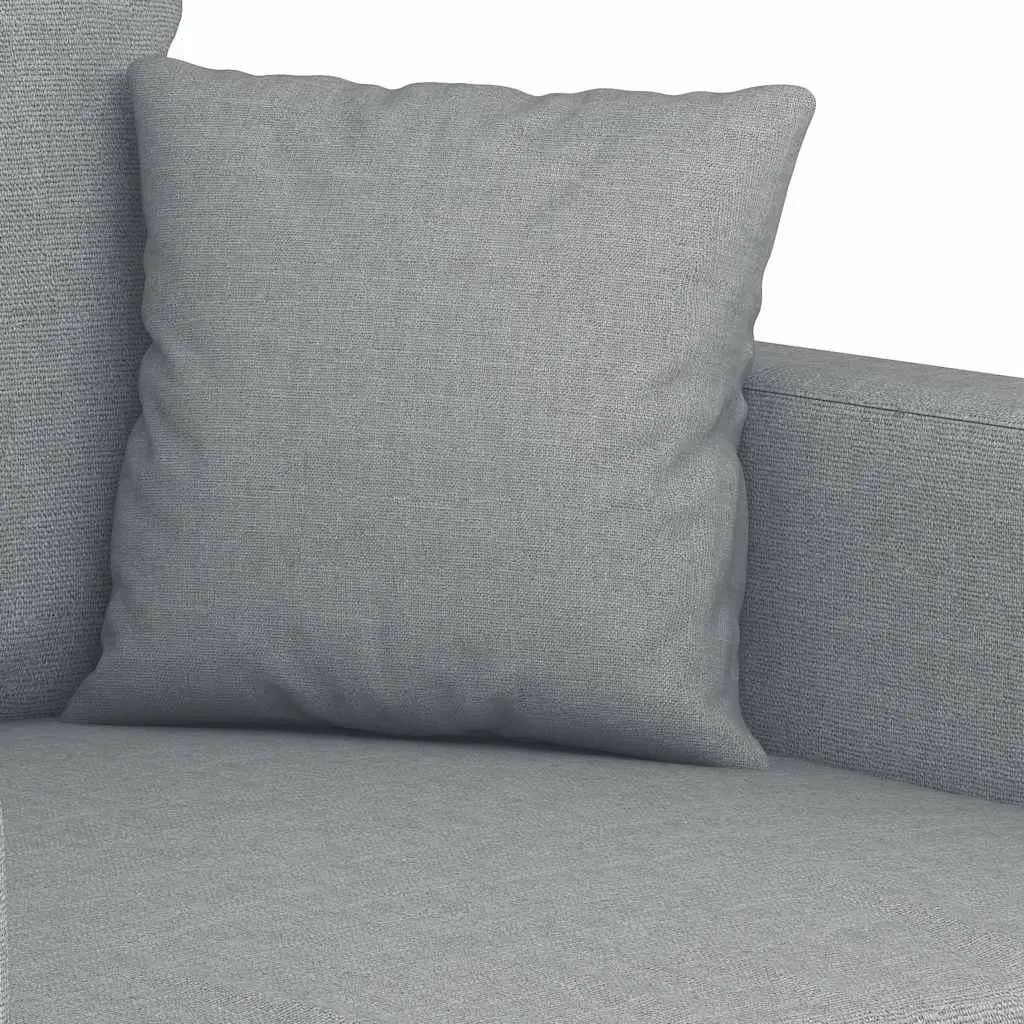2-Seater Sofa 120cm Light Grey Modern Lounge Couch Fabric Settee