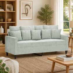 Transform Your Living Room with a Grey Velvet Sofa