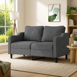 Stylish 2-Seater Grey Sofa for Your Living Room