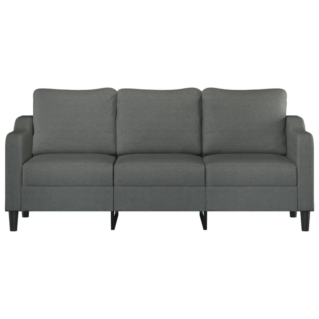 3-Seater Sofa Grey 180cm Fabric Couch Living Room Furniture Lounge Seat