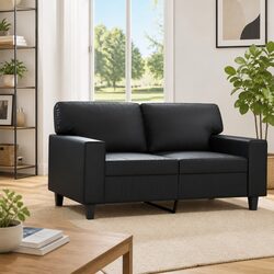 Enhance Your Living Space with a Black 2-Seater Sofa 120cm