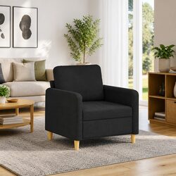 Stylish Black Sofa Chair 60cm for Modern Living Rooms