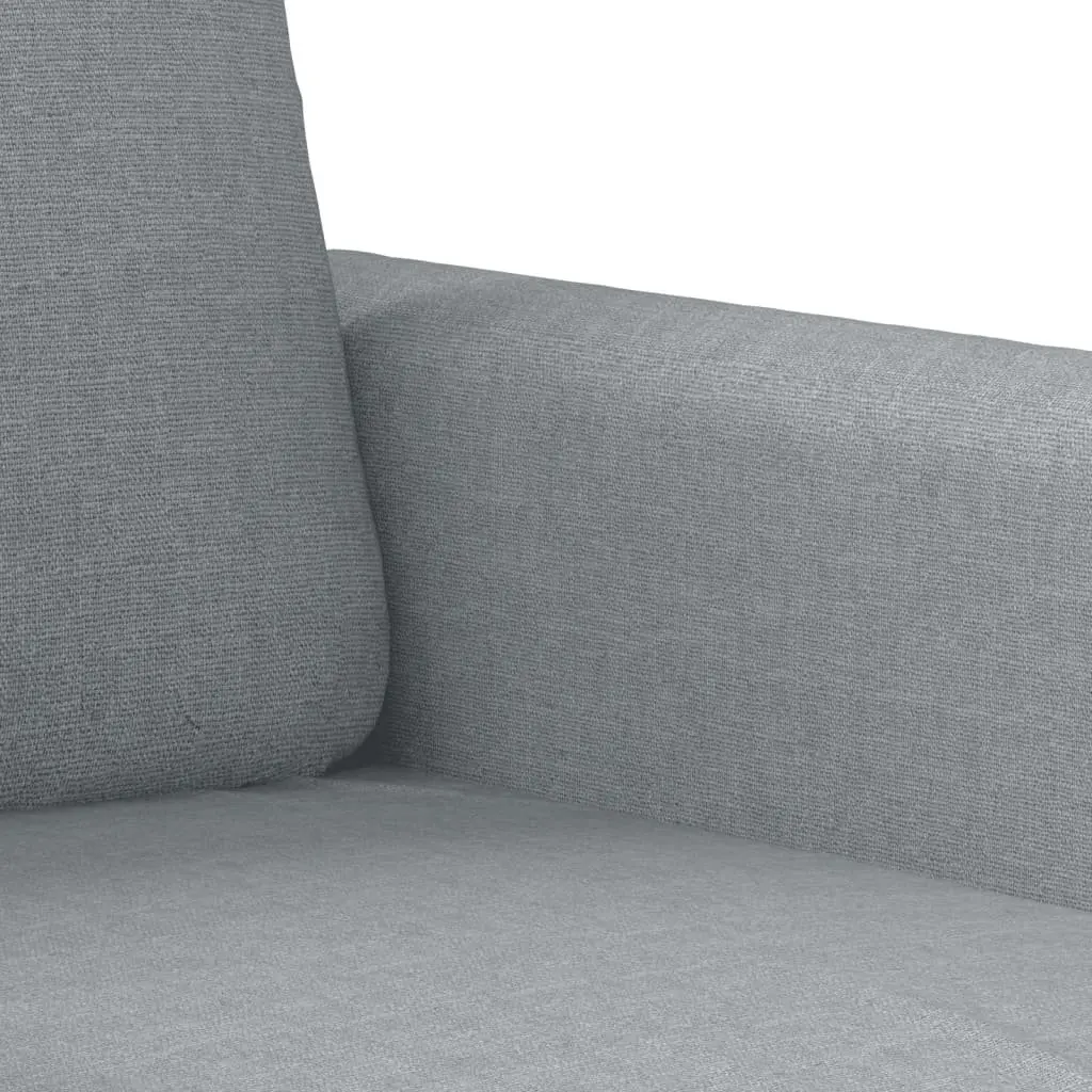 3-Seater Sofa 180cm Grey Fabric Upholstered Couch