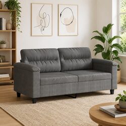 Enhance Your Space with a Modern Grey 2-Seater Sofa