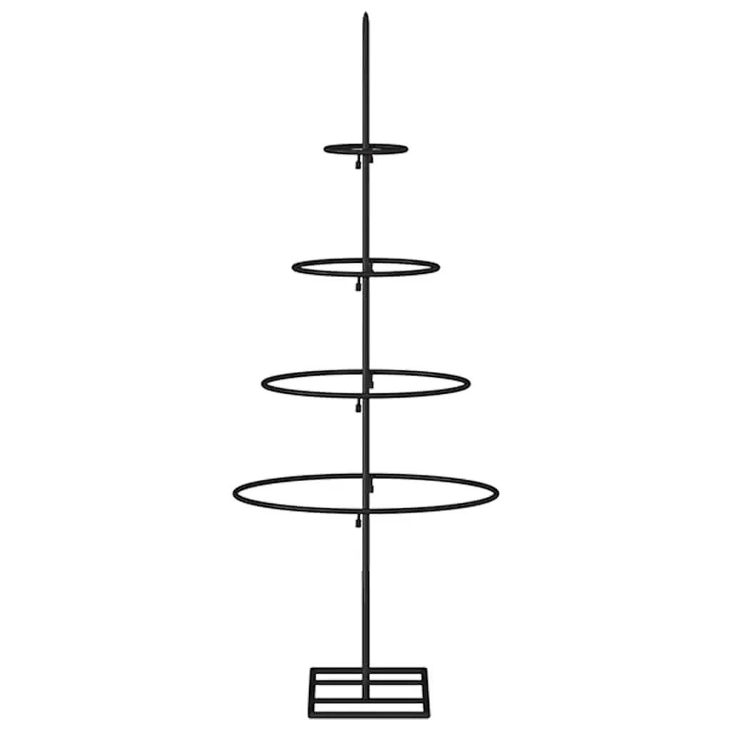 Metal Christmas Tree Decoration Frame 60cm Black DIY Holiday Home Decor