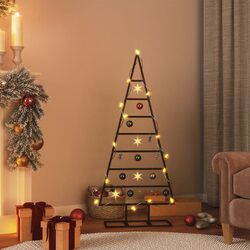 Black Metal Christmas Tree Frame 125cm for a Modern Touch
