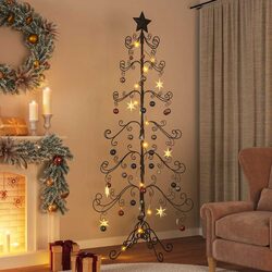 Customizable 215cm Black Christmas Tree Frame for Holiday Decor