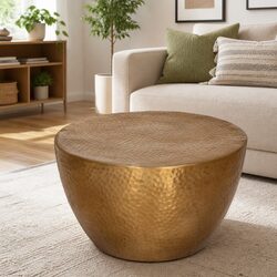 Enhance Your Space with a Yellow Round Accent Coffee Table
