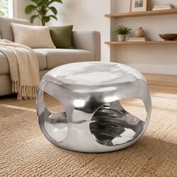 Elevate Your Living Room with a Sleek Silver Coffee Table
