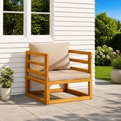 Transform Your Outdoor Space with Our Acacia Garden Chair
