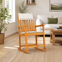 Enhance Your Space with a Solid Acacia Wood Rocking Chair