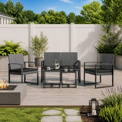 Enhance Your Outdoor Space with This 5 Piece Dining Set