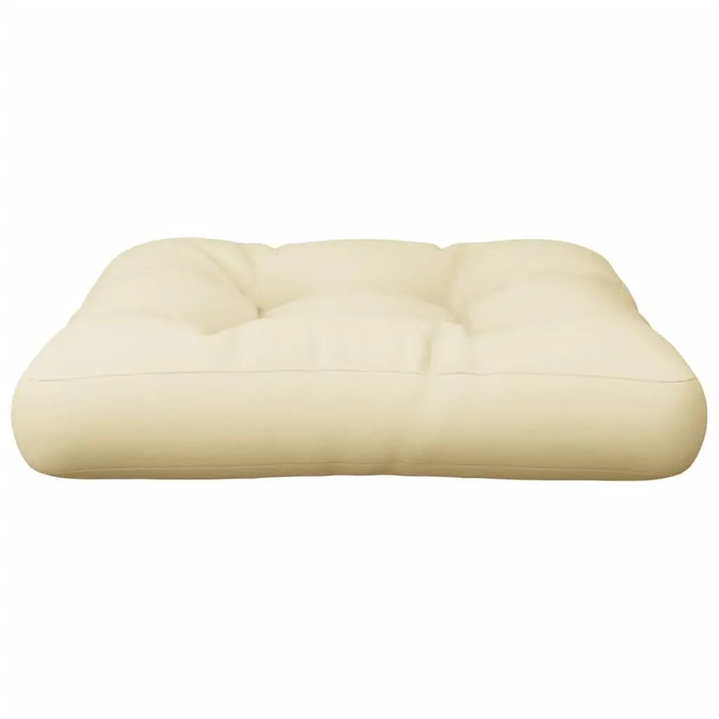 Pallet Cushion 50x50x12 cm Cream Outdoor Indoor Sofa Seating Pad
